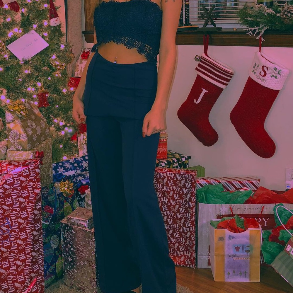 Navy Blue Body Suit